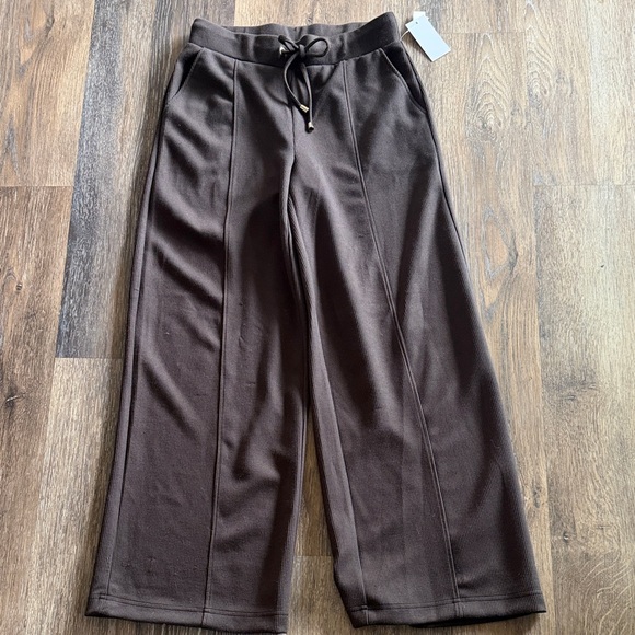 Men's Brown Drawstring Pants - Picture 3 of 6